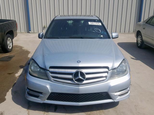 WDDGF4HB3DR263259 - 2013 MERCEDES-BENZ C 250 BLUE photo 9