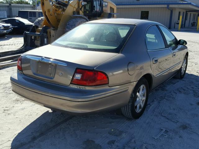 1MEFM55SX2A63359 - 2002 MERCURY SABLE LS P GOLD photo 4