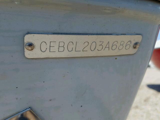 CEBCL203A686 - 1986 CENT BOAT WHITE photo 10