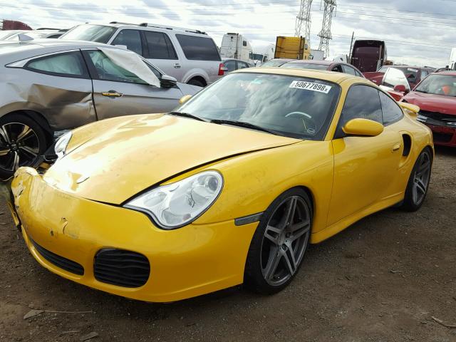 WP0AB29913S685534 - 2003 PORSCHE 911 GT2 YELLOW photo 2