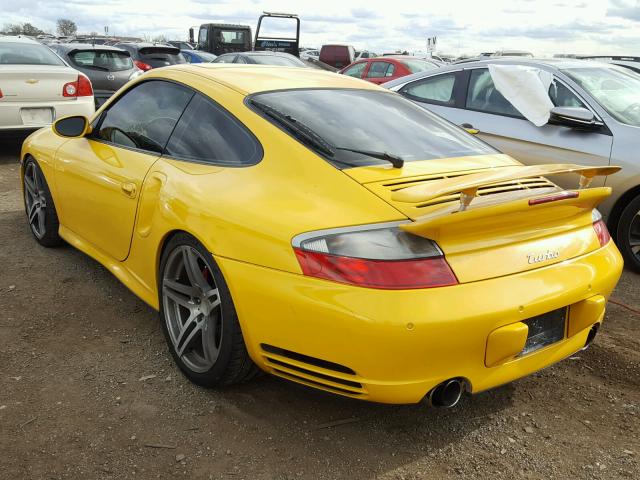 WP0AB29913S685534 - 2003 PORSCHE 911 GT2 YELLOW photo 3