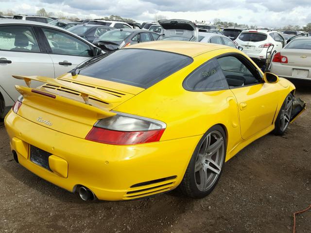 WP0AB29913S685534 - 2003 PORSCHE 911 GT2 YELLOW photo 4