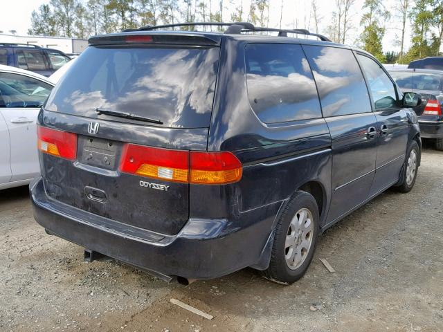 5FNRL18993B052644 - 2003 HONDA ODYSSEY EX BLUE photo 4