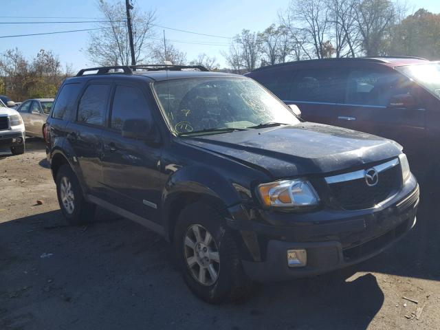 4F2CZ96168KM16772 - 2008 MAZDA TRIBUTE S BLACK photo 1