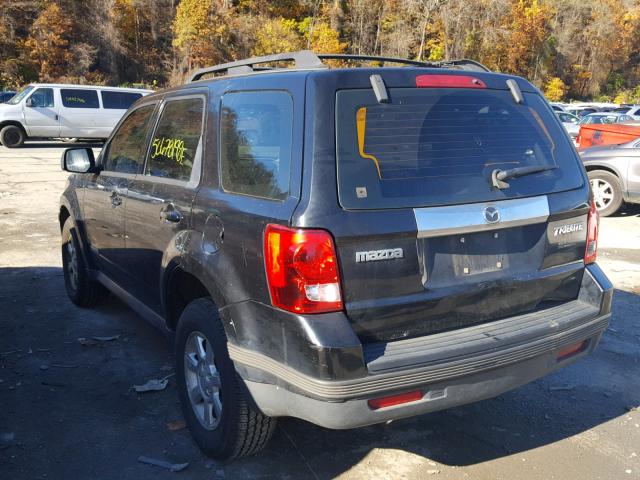 4F2CZ96168KM16772 - 2008 MAZDA TRIBUTE S BLACK photo 3