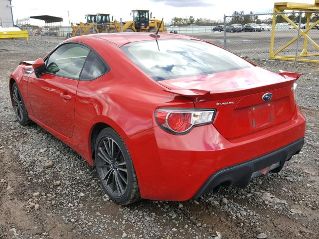 JF1ZCAC16E8603476 - 2014 SUBARU BRZ 2.0 LI RED photo 3