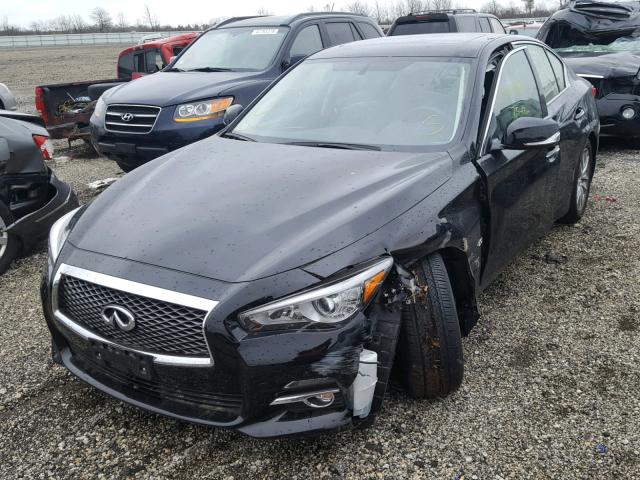 JN1CV7AR8GM253206 - 2016 INFINITI Q50 BASE BLACK photo 2