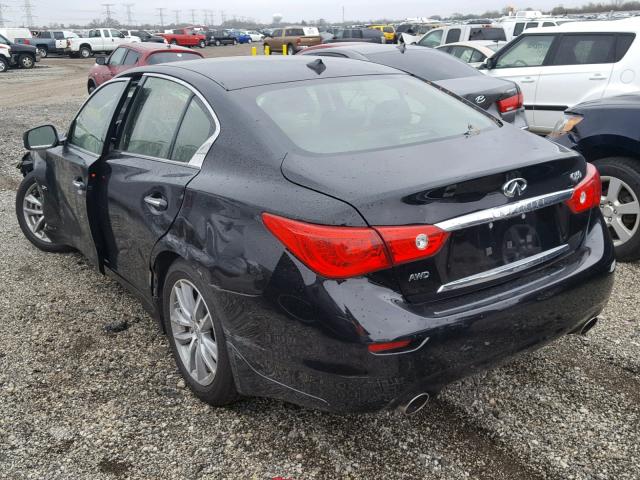 JN1CV7AR8GM253206 - 2016 INFINITI Q50 BASE BLACK photo 3