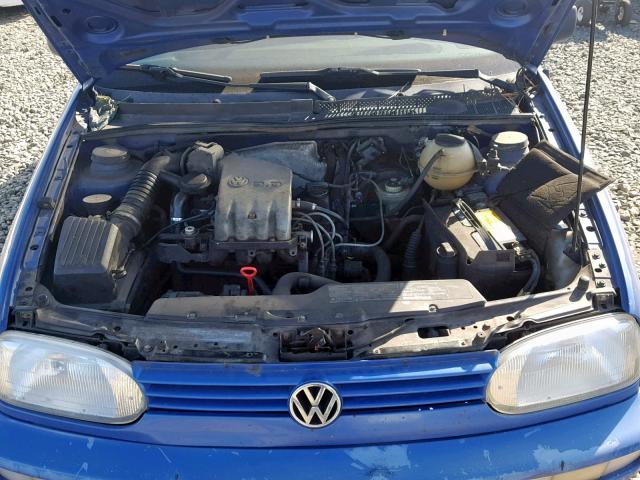 3VWFA81HXTM028302 - 1996 VOLKSWAGEN GOLF GL BLUE photo 7