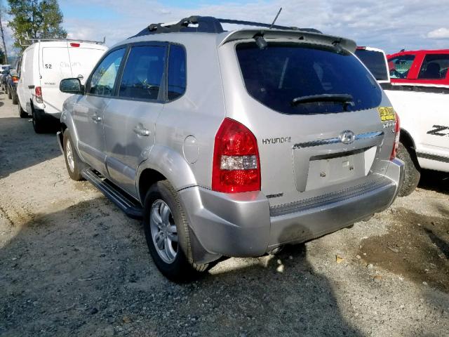 KM8JN72DX8U855724 - 2008 HYUNDAI TUCSON SE SILVER photo 3