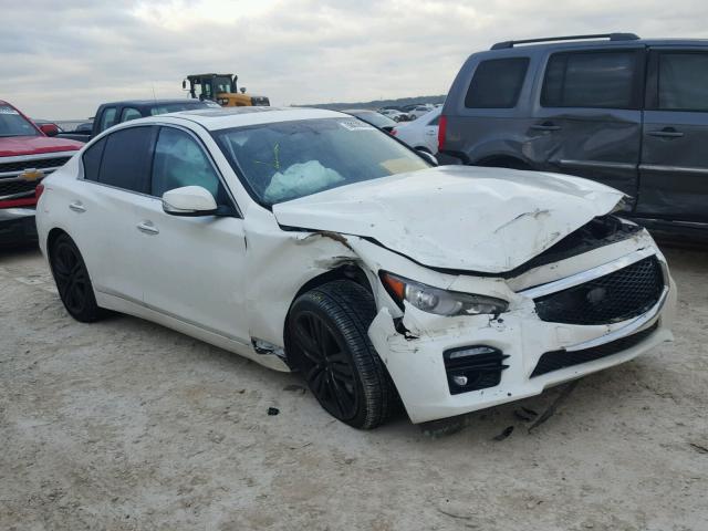 JN1BV7AR1EM696483 - 2014 INFINITI Q50 BASE WHITE photo 1