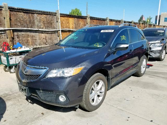 5J8TB4H57EL020493 - 2014 ACURA RDX TECHNO GRAY photo 2