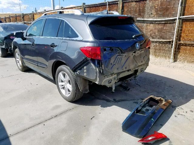 5J8TB4H57EL020493 - 2014 ACURA RDX TECHNO GRAY photo 3