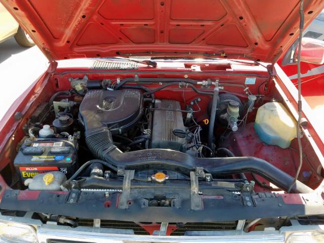 1N6SD16S4TC365017 - 1996 NISSAN TRUCK KING RED photo 7