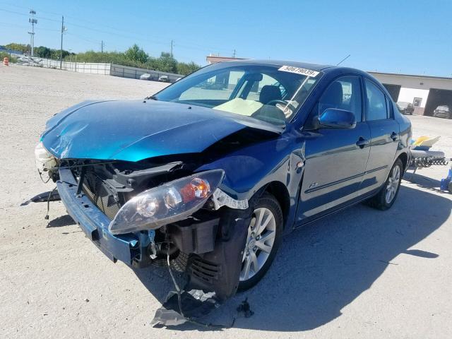 JM1BK323871688605 - 2007 MAZDA 3 S BLUE photo 2