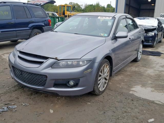 JM1GG12L861102785 - 2006 MAZDA SPEED 6 GRAY photo 2