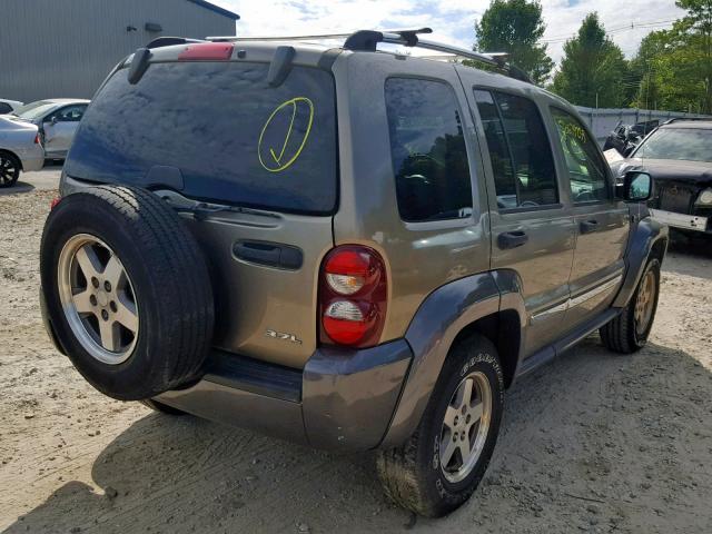 1J4GL48K26W169312 - 2006 JEEP LIBERTY SP GRAY photo 4