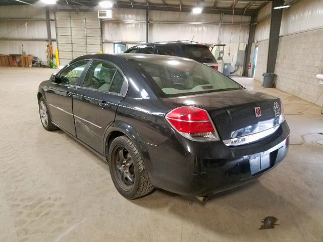 1G8ZS57B38F237106 - 2008 SATURN AURA XE BLACK photo 3