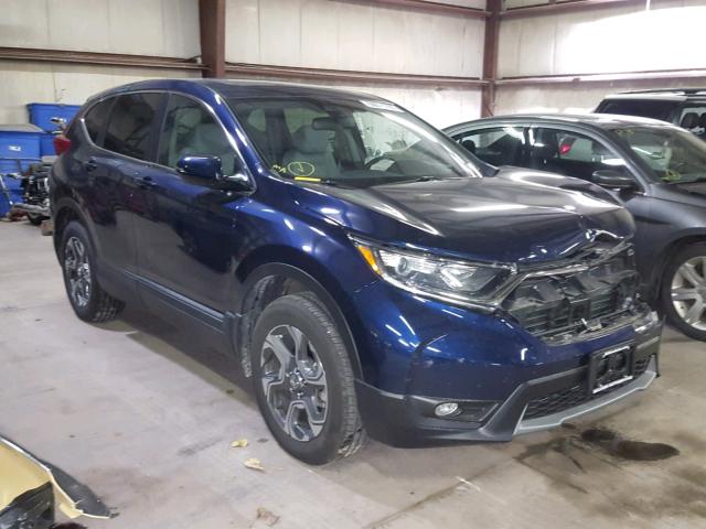 5J6RW2H84JL017468 - 2018 HONDA CR-V EXL BLUE photo 1