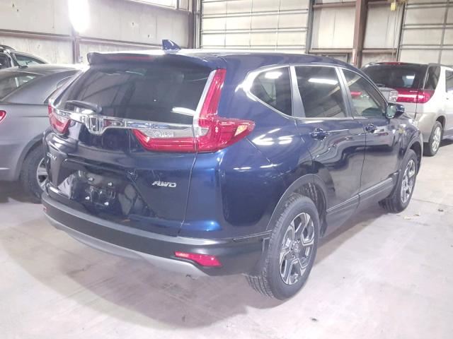 5J6RW2H84JL017468 - 2018 HONDA CR-V EXL BLUE photo 4