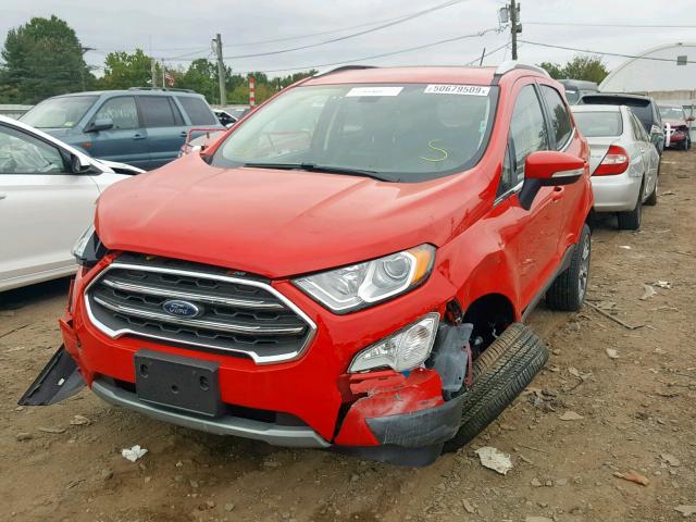 MAJ6S3KL0KC303526 - 2019 FORD ECOSPORT T RED photo 2