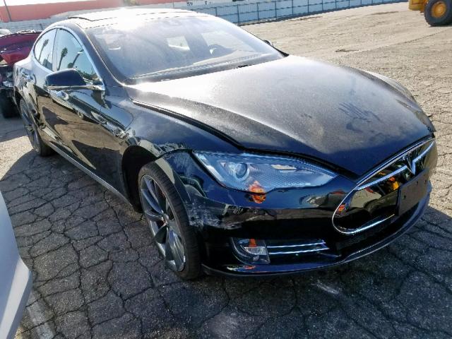 5YJSA1H21EFP63056 - 2014 TESLA MODEL S BLACK photo 1