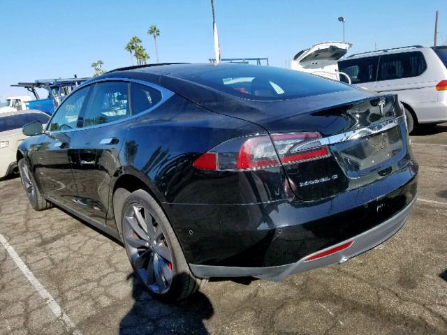 5YJSA1H21EFP63056 - 2014 TESLA MODEL S BLACK photo 3