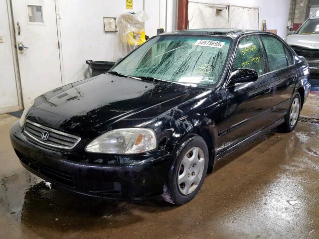 1HGEJ8641XL042599 - 1999 HONDA CIVIC EX BLACK photo 2