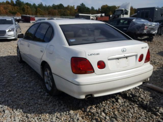 JT8BD69S710143614 - 2001 LEXUS GS 300 WHITE photo 3