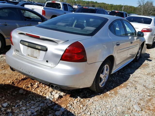 2G2WP522341161376 - 2004 PONTIAC GRAND PRIX SILVER photo 4