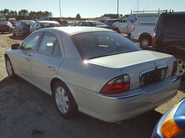 1LNHM86S74Y648730 - 2004 LINCOLN LS BLACK photo 3