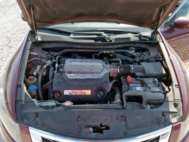 1HGCP36889A028810 - 2009 HONDA ACCORD EXL RED photo 7