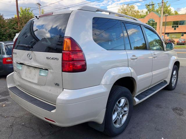 JTJBT20X130002480 - 2003 LEXUS GX 470 WHITE photo 4