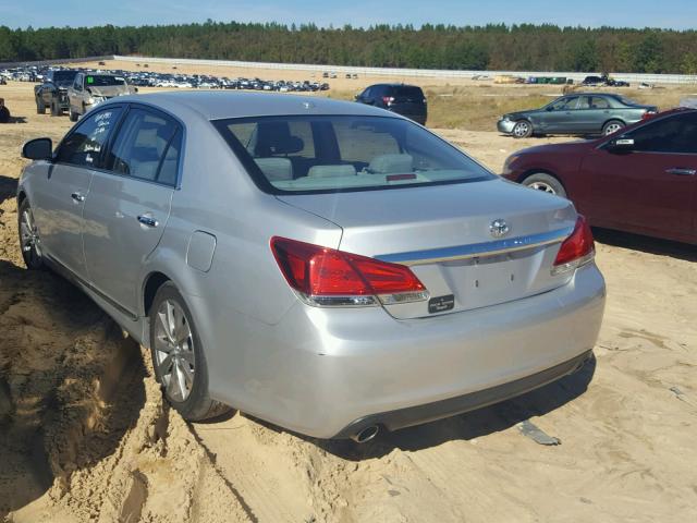4T1BK3DB9BU426356 - 2011 TOYOTA AVALON BAS SILVER photo 3