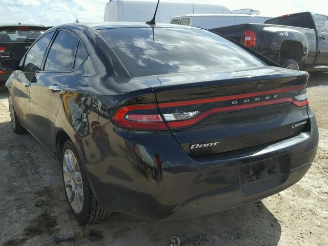 1C3CDFCA1DD333254 - 2013 DODGE DART LIMIT BLACK photo 3