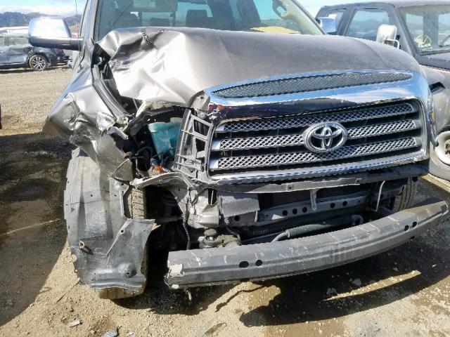 5TFRV58127X006791 - 2007 TOYOTA TUNDRA DOU GRAY photo 9