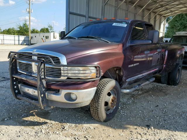 3D7MS48C85G842112 - 2005 DODGE RAM 3500 S MAROON photo 2