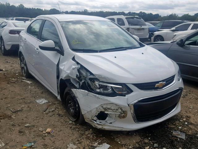 1G1JF5SB6J4108267 - 2018 CHEVROLET SONIC PREM WHITE photo 1