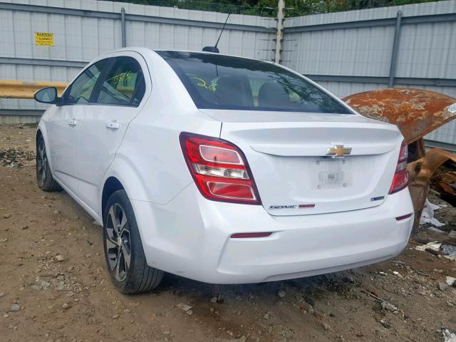 1G1JF5SB6J4108267 - 2018 CHEVROLET SONIC PREM WHITE photo 3