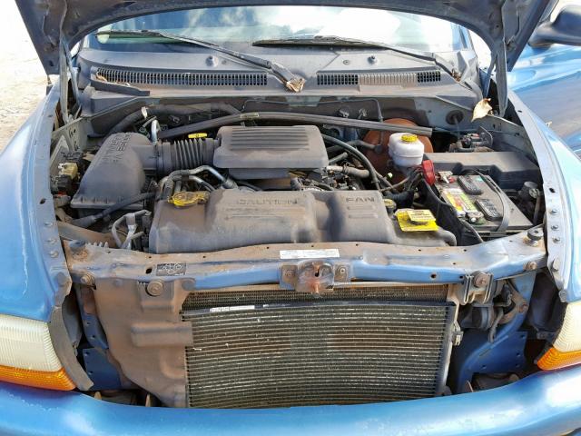 1B4HR28N11F641576 - 2001 DODGE DURANGO BLUE photo 7