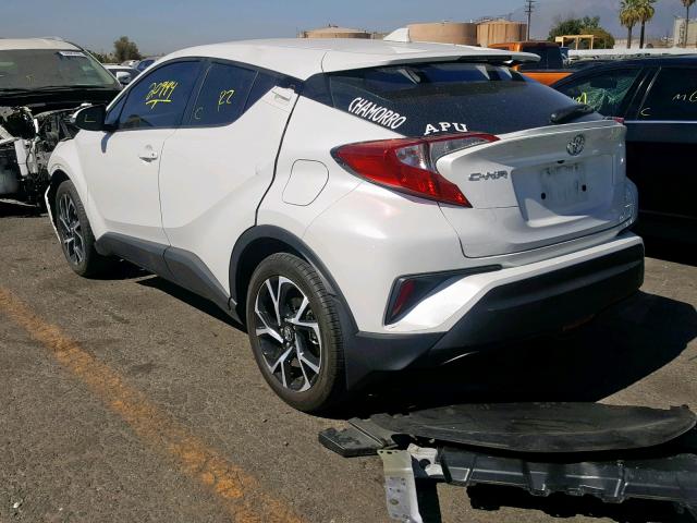 NMTKHMBX7JR054119 - 2018 TOYOTA C-HR XLE WHITE photo 3