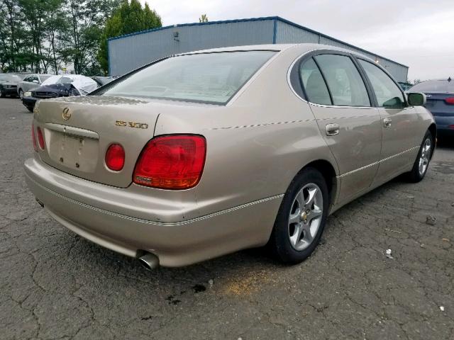 JT8BD69S410120386 - 2001 LEXUS GS 300 GOLD photo 4