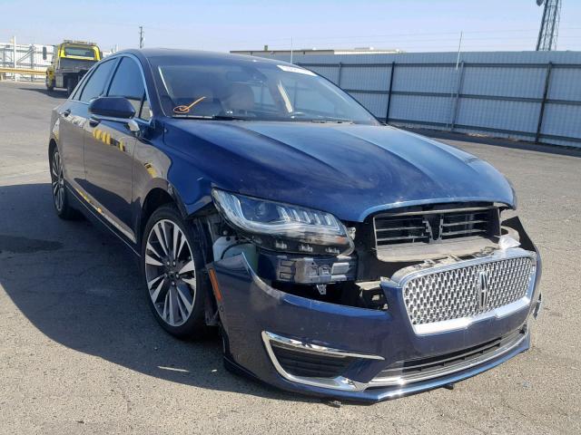 3LN6L5MU4HR659847 - 2017 LINCOLN MKZ HYBRID BLUE photo 1