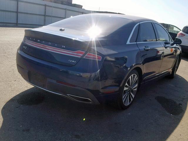 3LN6L5MU4HR659847 - 2017 LINCOLN MKZ HYBRID BLUE photo 4