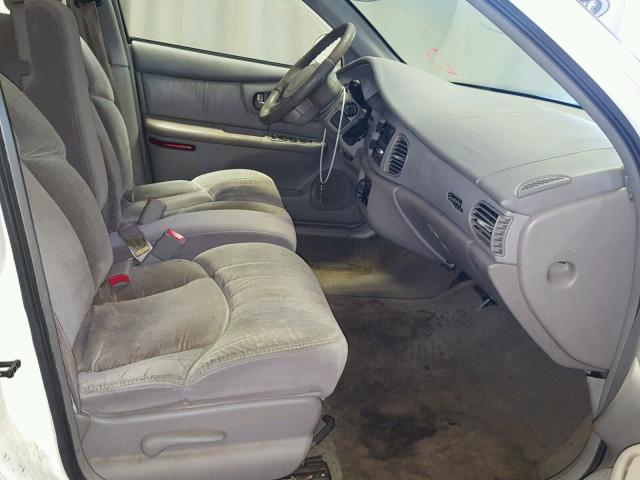 2G4WS52J311259381 - 2001 BUICK CENTURY CU WHITE photo 5