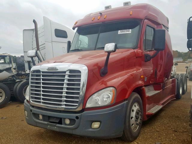 3AKJGLD67FSGE7031 - 2015 FREIGHTLINER CASCADIA 1 RED photo 2