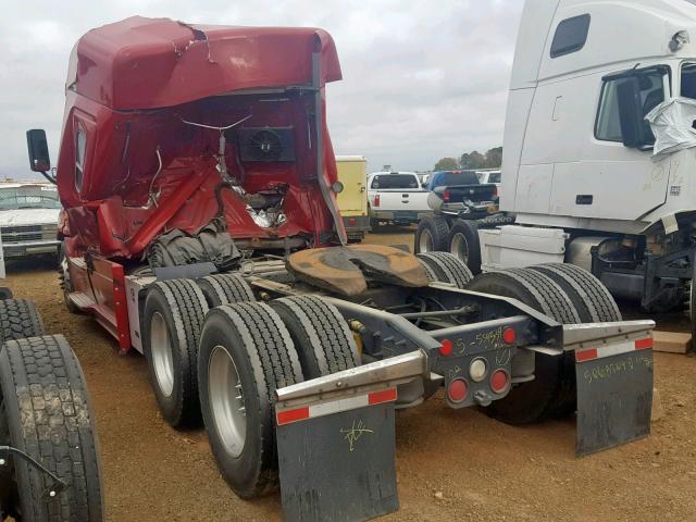 3AKJGLD67FSGE7031 - 2015 FREIGHTLINER CASCADIA 1 RED photo 3