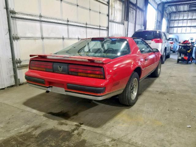 1G2FS87S3GL256849 - 1986 PONTIAC FIREBIRD RED photo 4