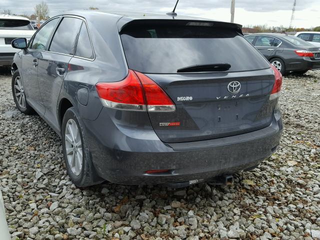 4T3ZA3BB0BU050366 - 2011 TOYOTA VENZA BASE GRAY photo 3