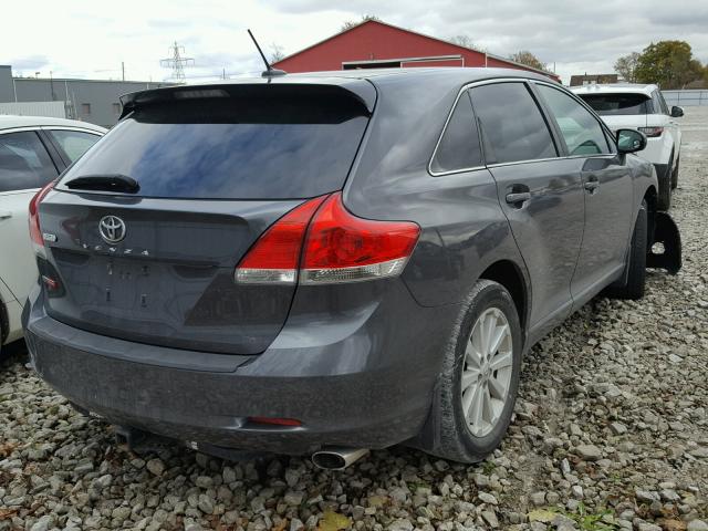 4T3ZA3BB0BU050366 - 2011 TOYOTA VENZA BASE GRAY photo 4